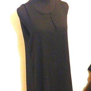 💜5/$25💜 Double Layer, Sleeveless Black Dress